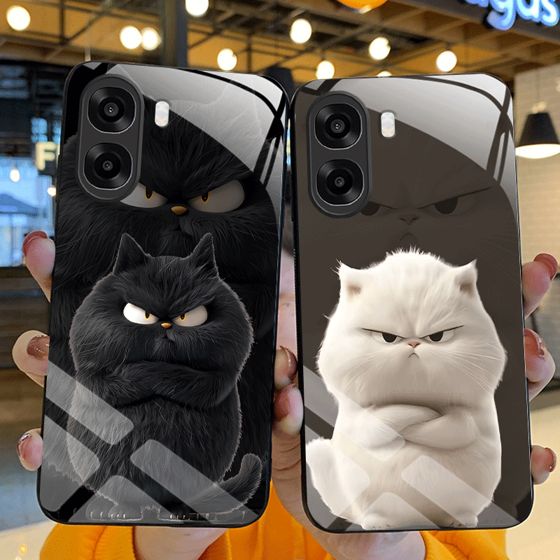 Shelly - Hartglas-Schutzhülle für OPPO A6x A6k A6s