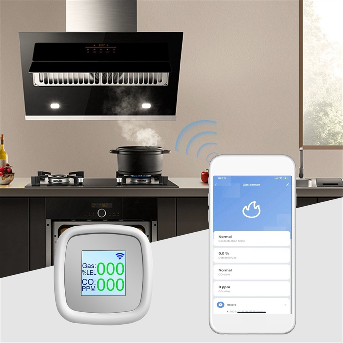 Tuya Smart - [Y39A]Tuya WIFI Detektor für brennbare Gase,