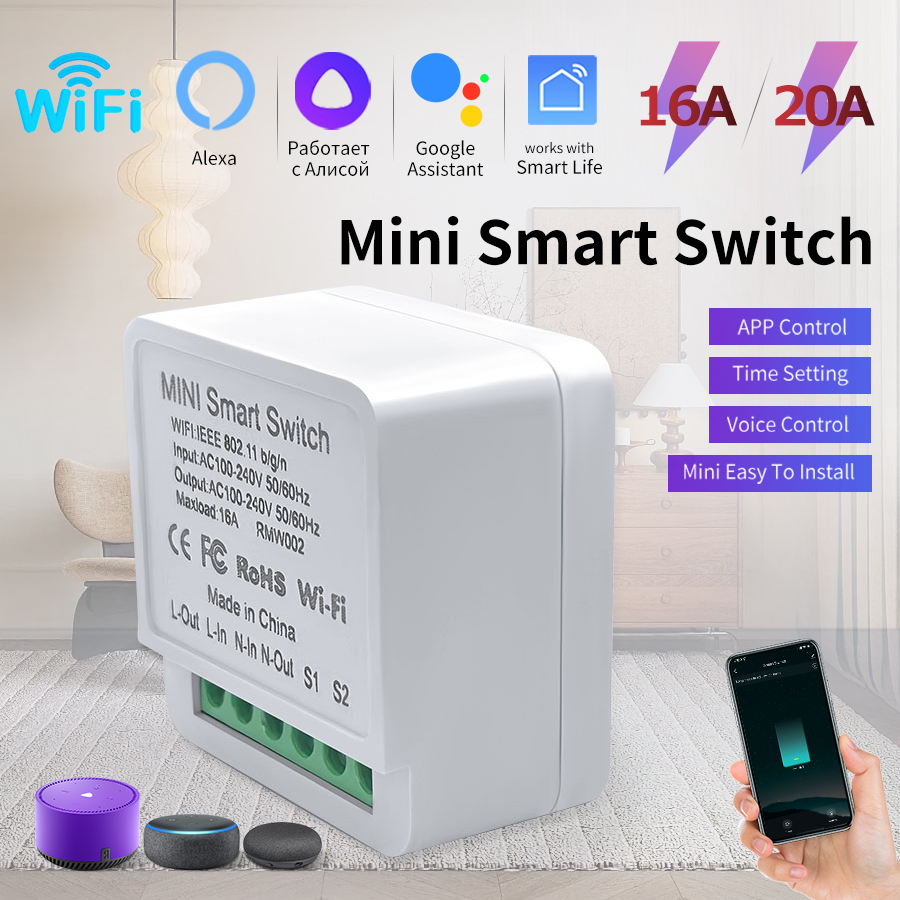 Sonoff Mini R4 - 16A/20A WiFi Mini Smart Switch Modul