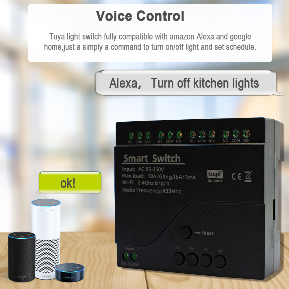 Tuya WIFI 4 Kanal Smart Switch – Tuya 4 Channel Bewertung und Preis
